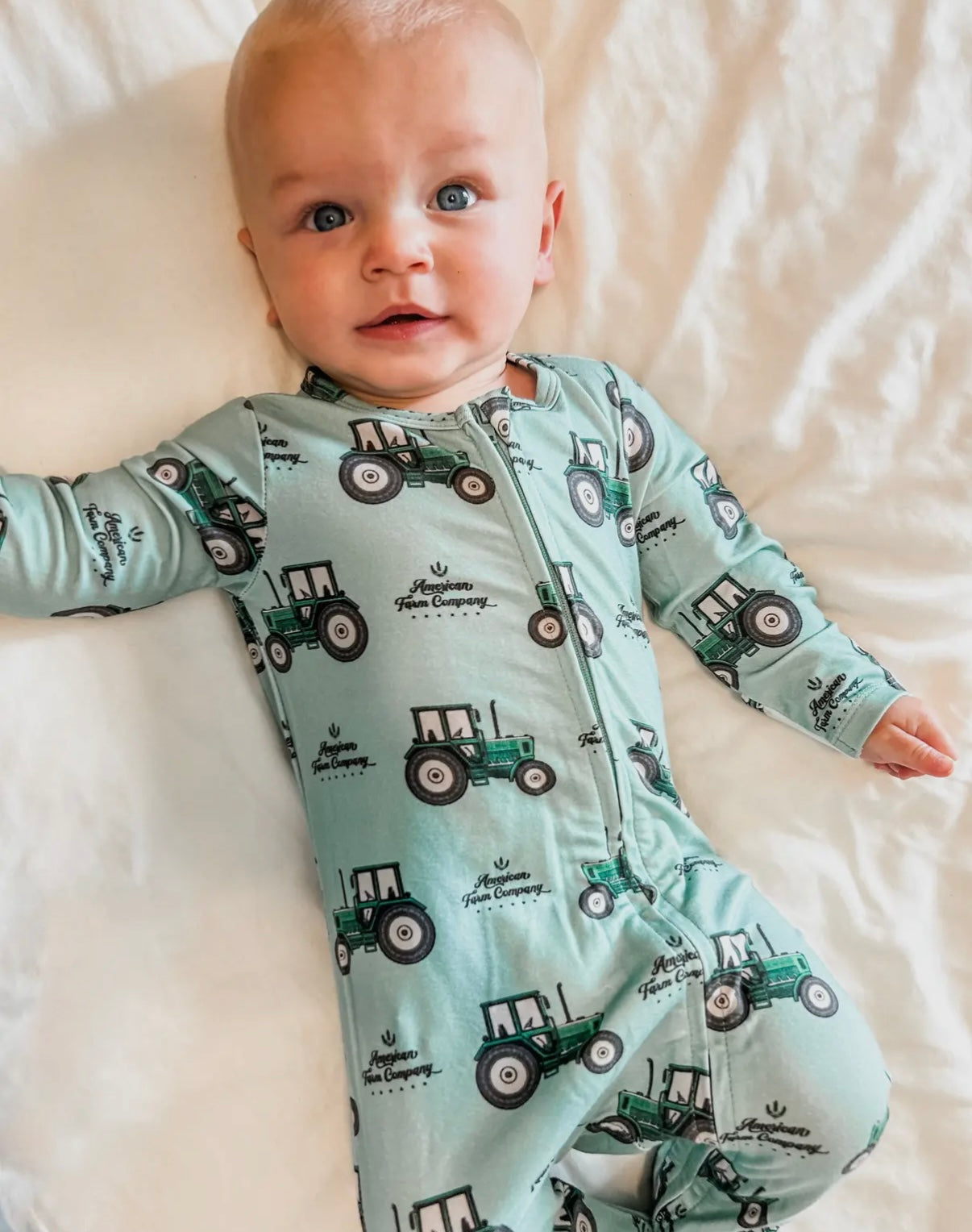 Green Tractor Pajamas