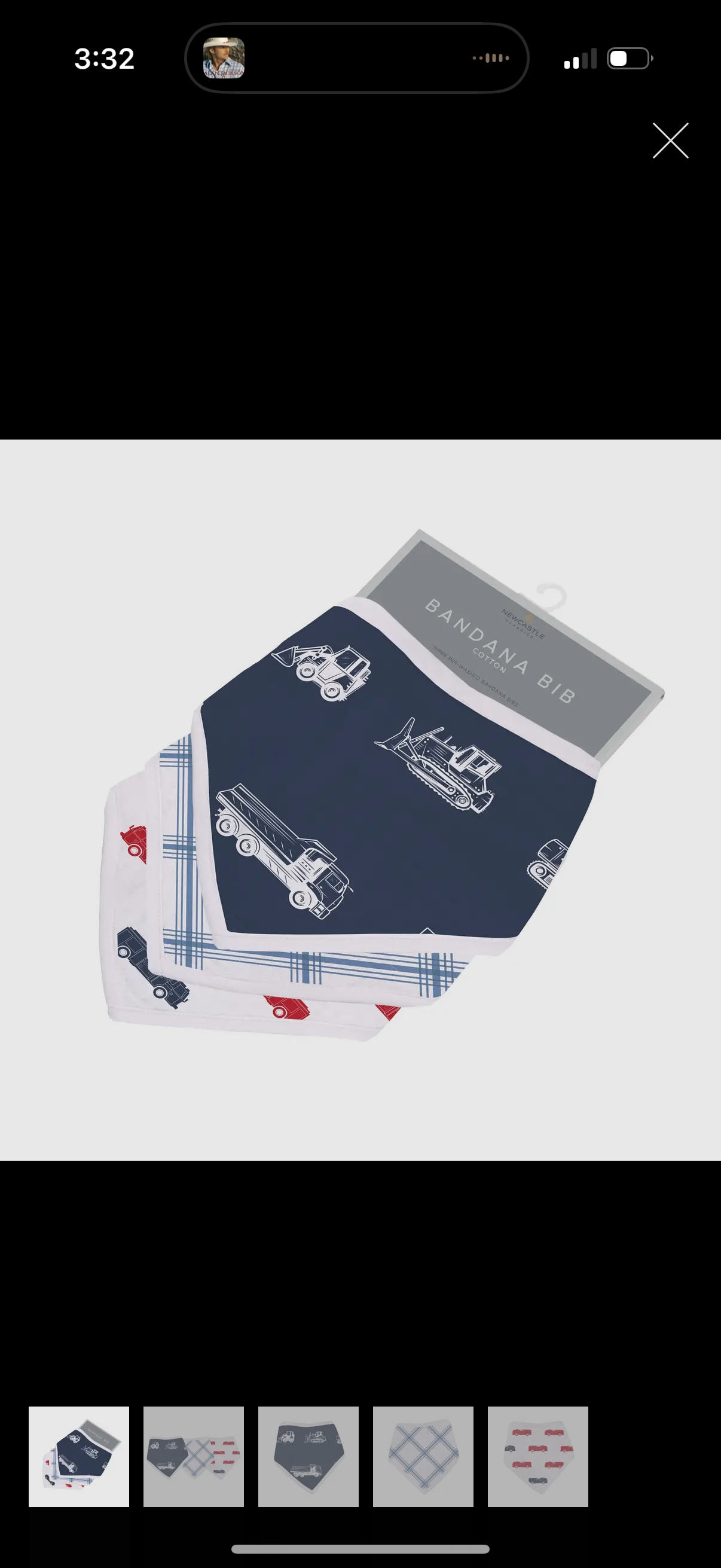 Trucks Bandana Bib Set
