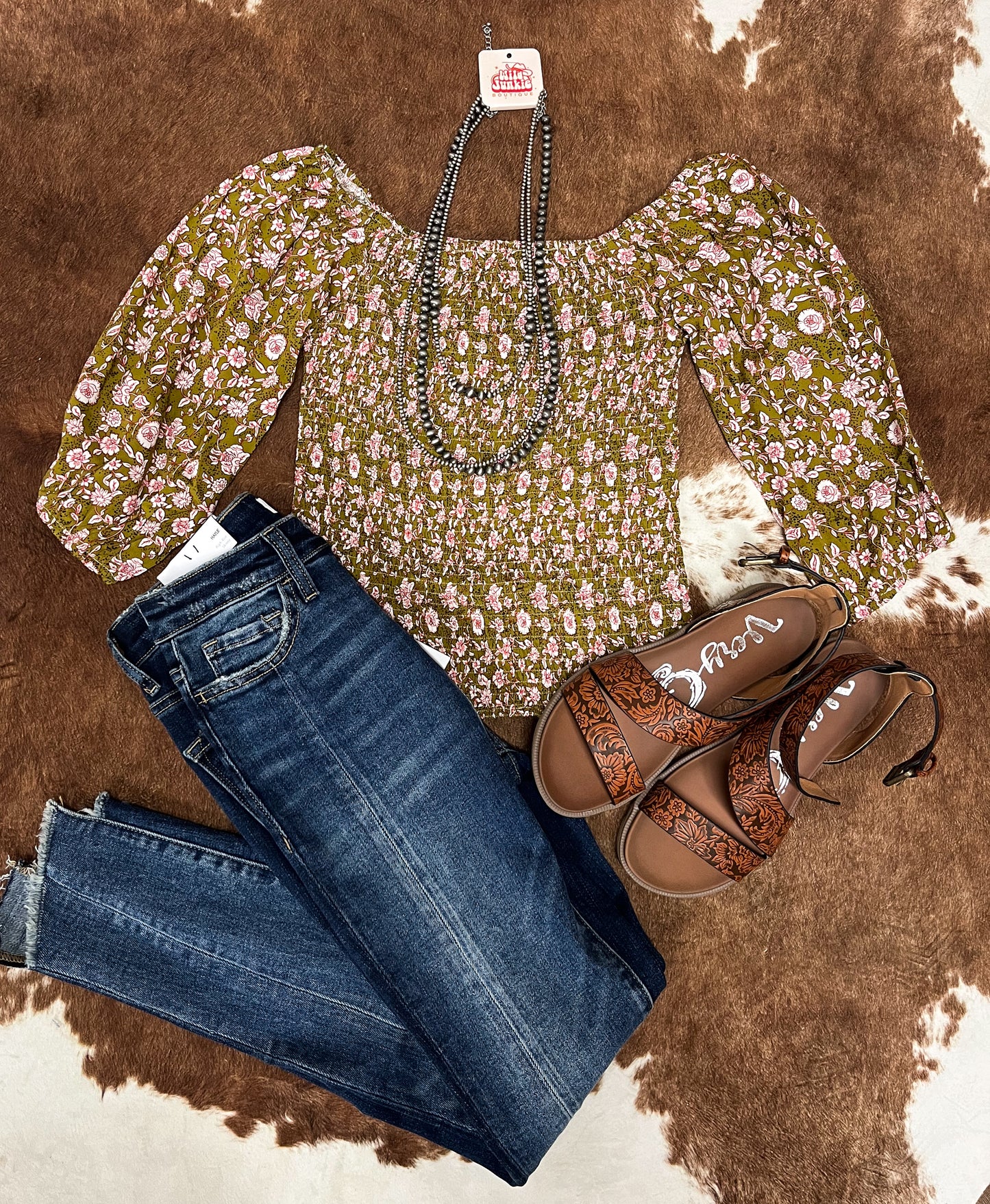 Floral Smocked Blouse