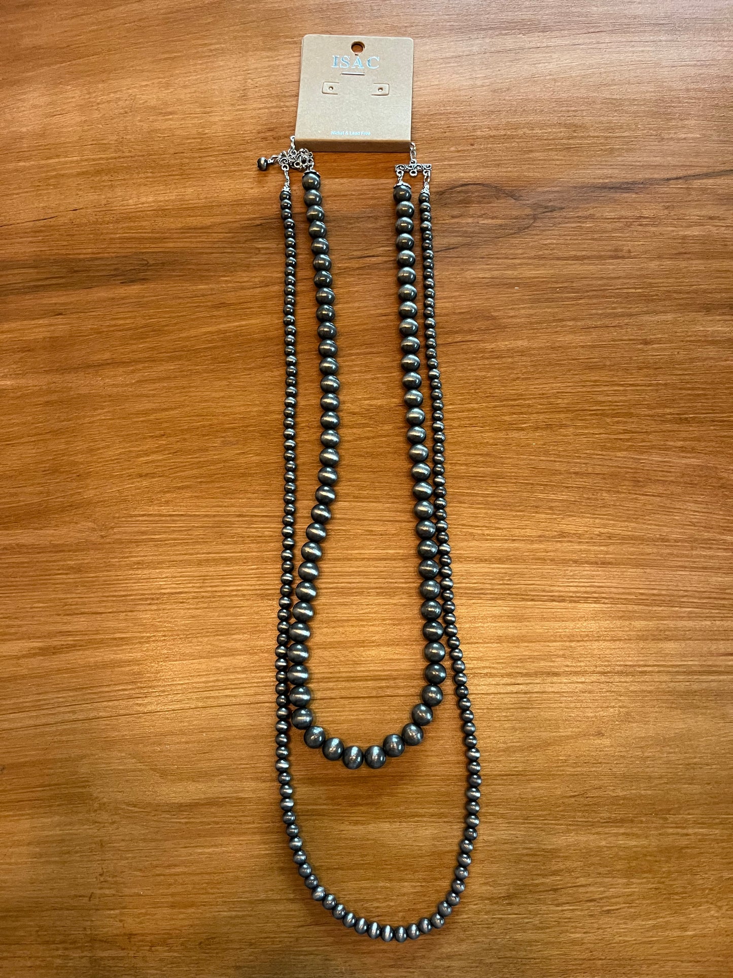 Navajo Bead Necklace-2 Strand