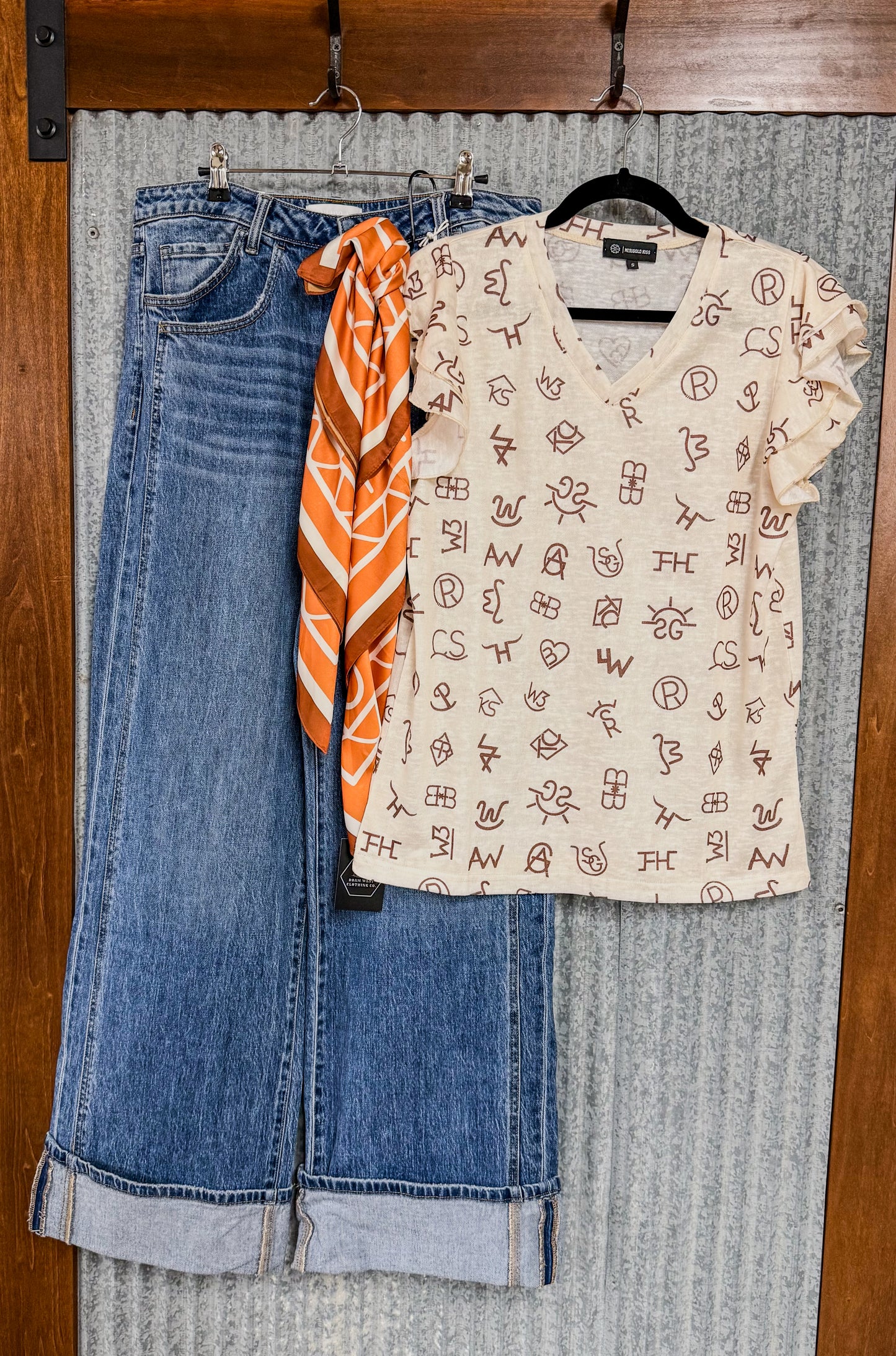 Branded Ruffle Top