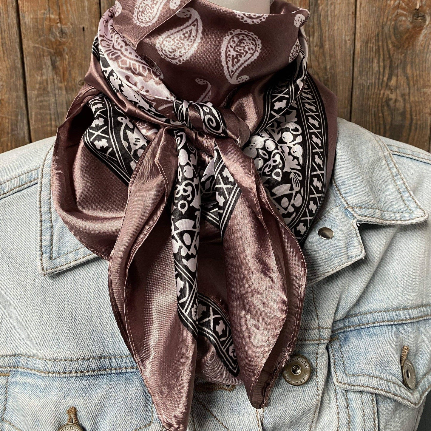 Two Tone Paisley Wild Rag