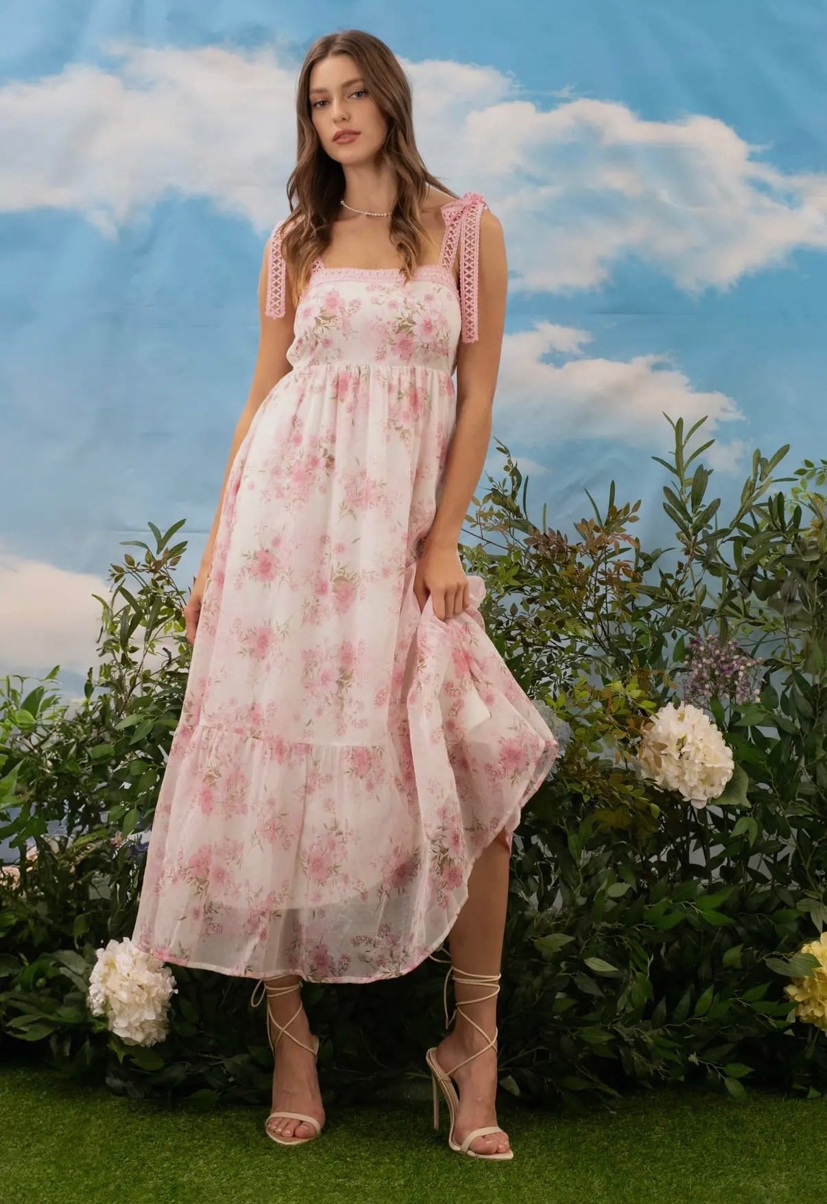 Floral Crochet Dress