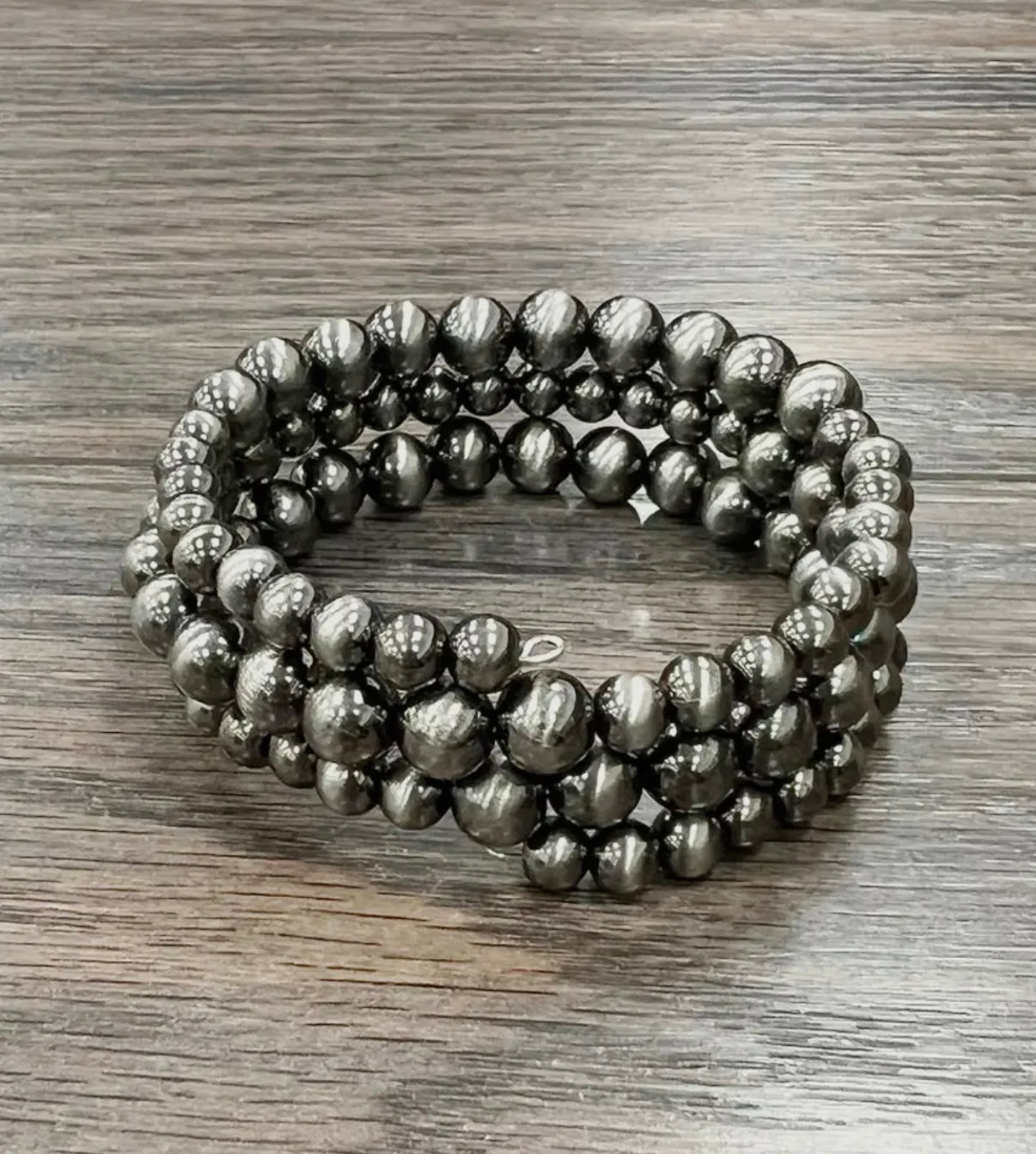 Navajo Polish Bead Wrap Bracelet