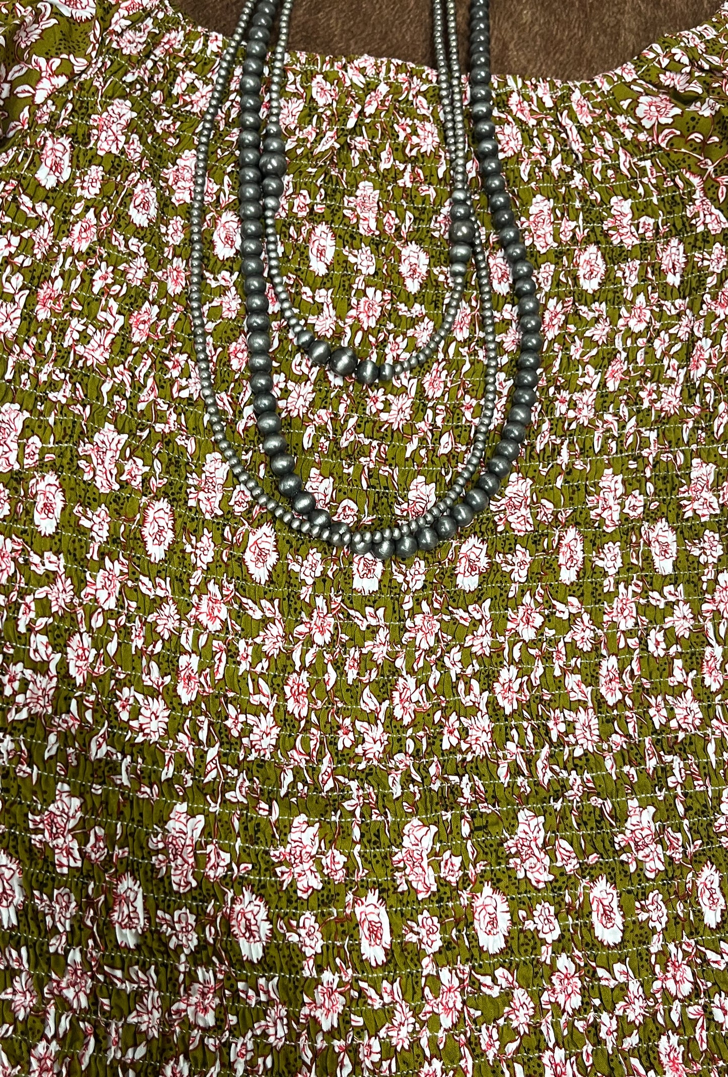 Floral Smocked Blouse