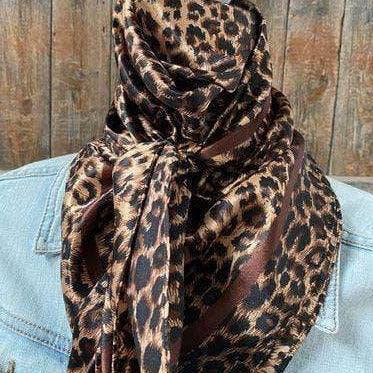Brown Leopard Wild Rag/Scarf WR169