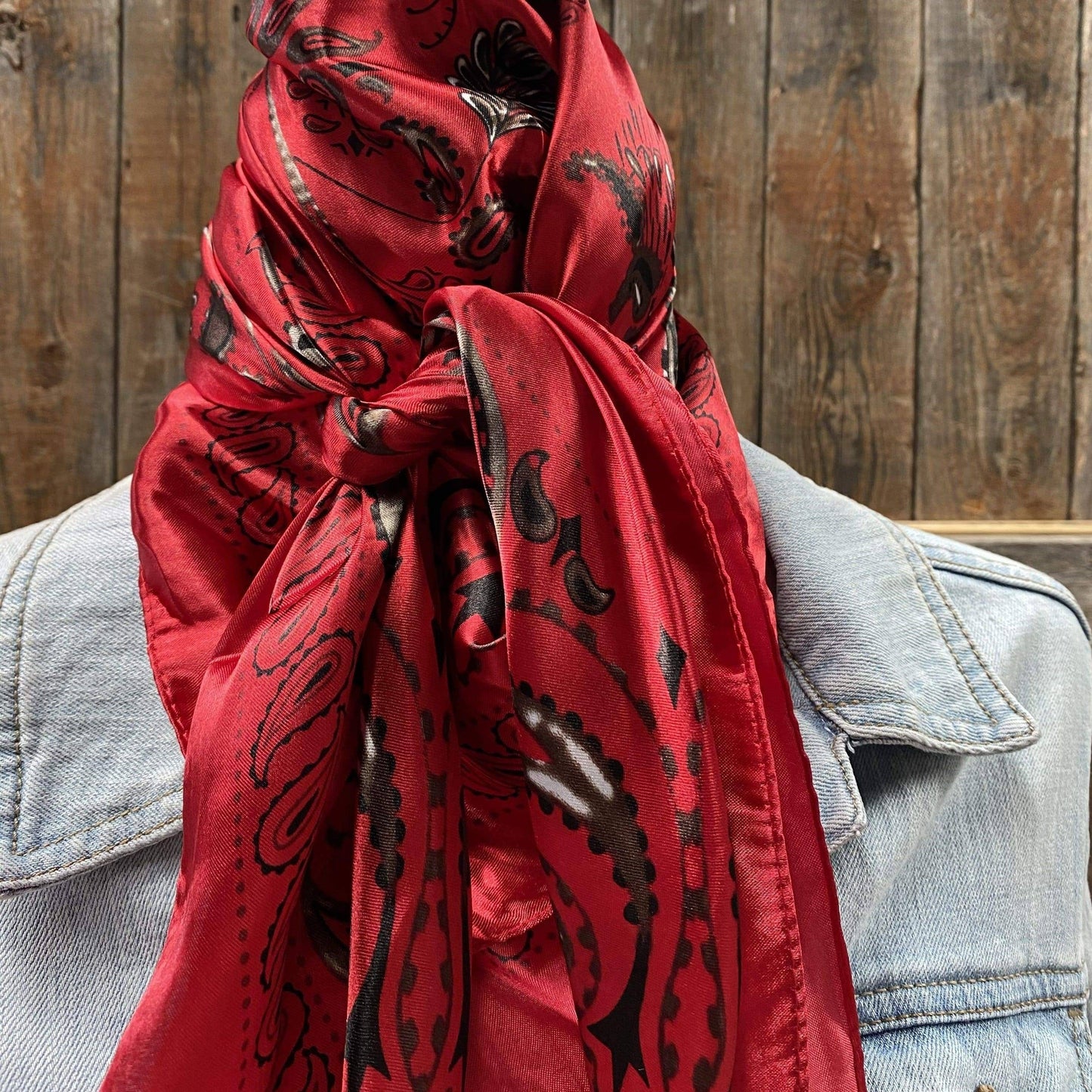 Red Paisley Wild Rag
