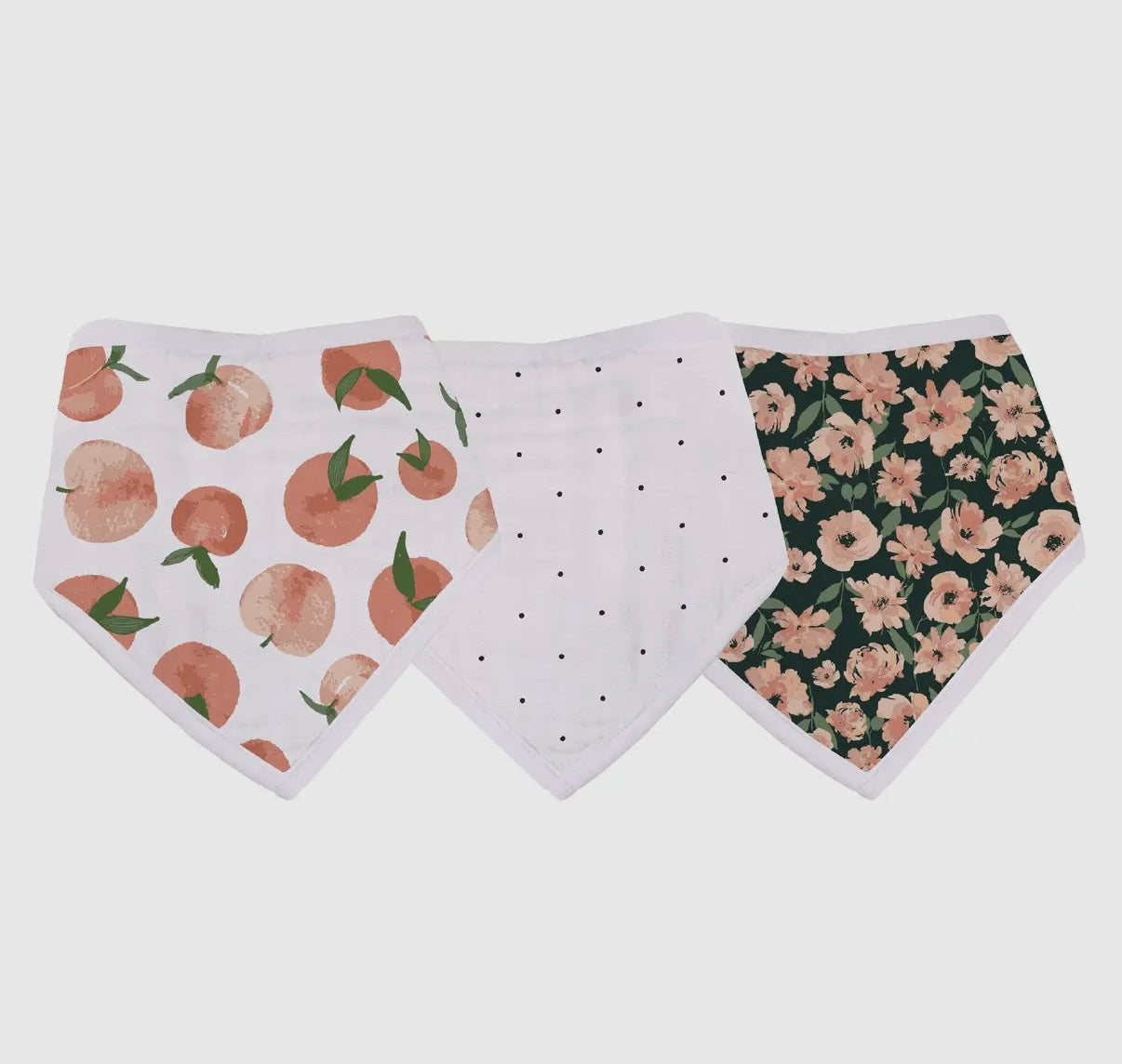 Sweet Peach Bandana Bib Set