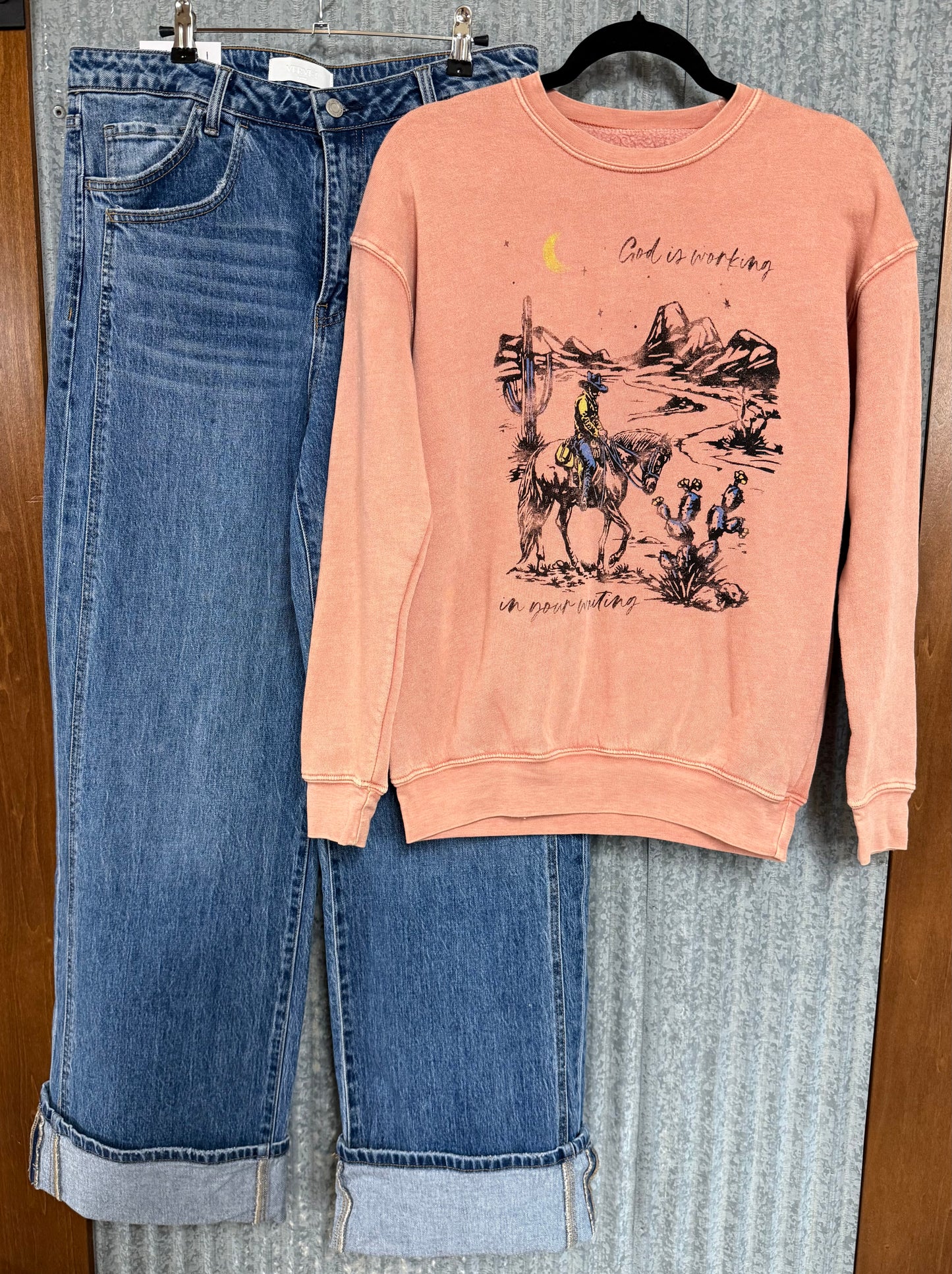 God is Working Sweatshirt