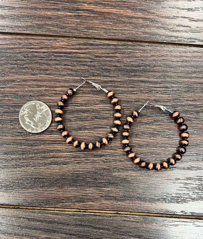 Copper Hoop Earrings