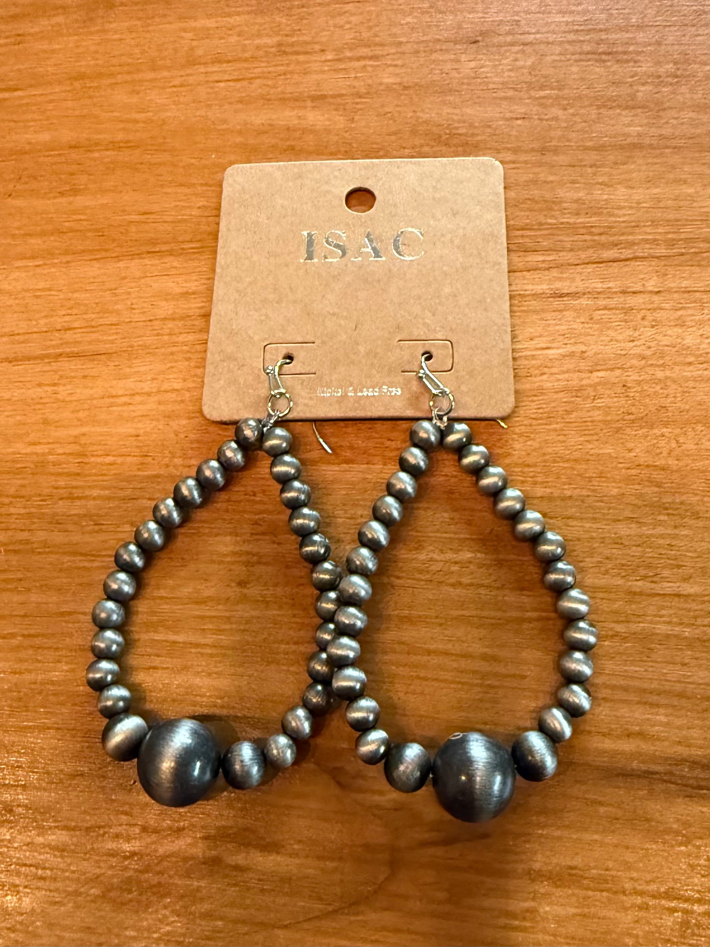 Drop Navajo Bead Earrings