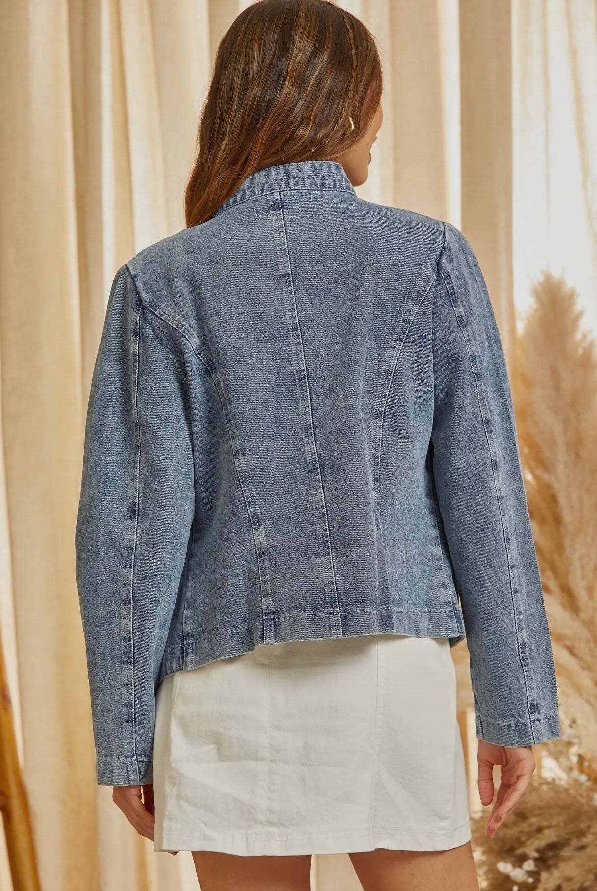 Denim Military Jacket