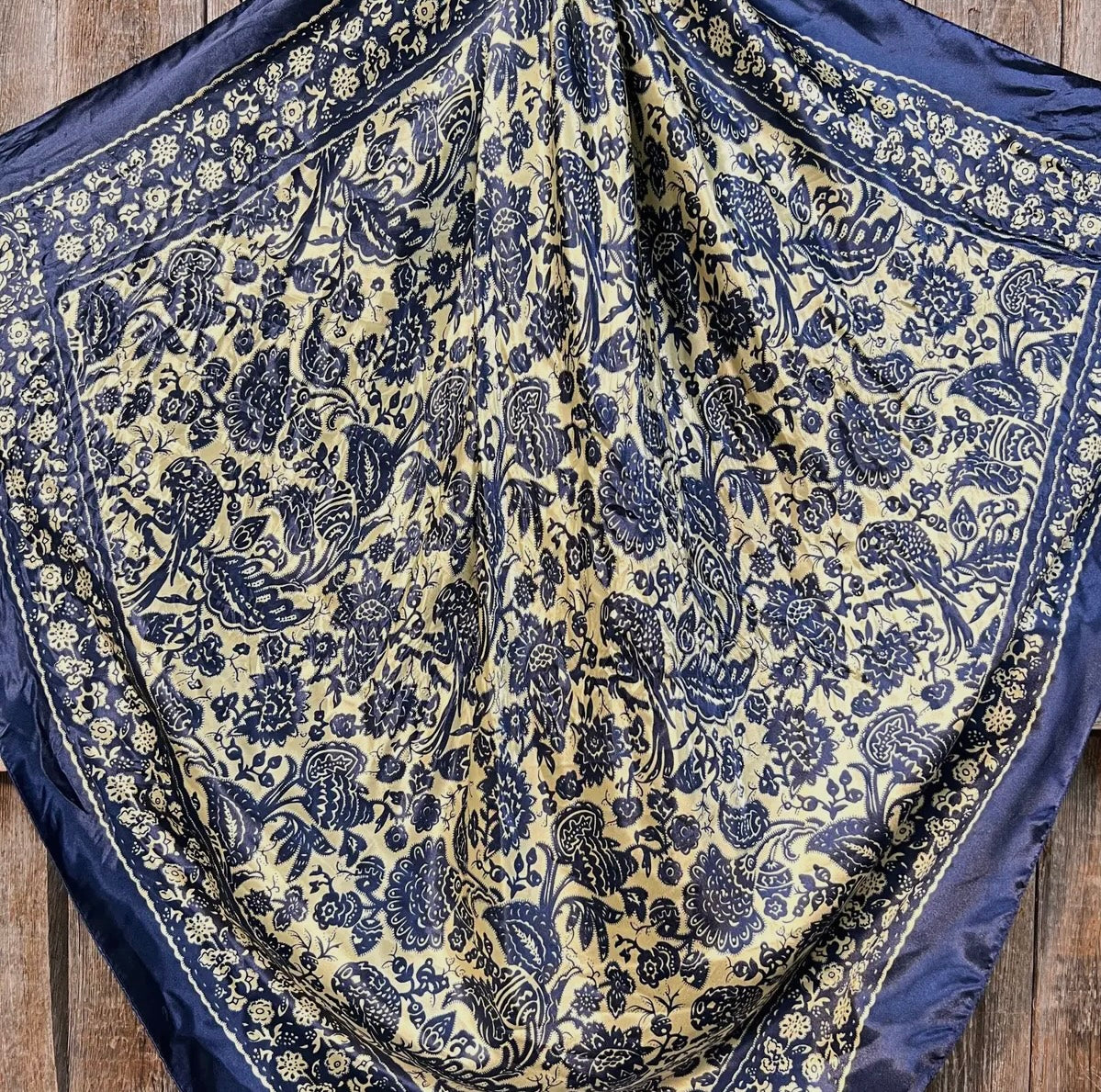 Blue Paisley Wild Rag