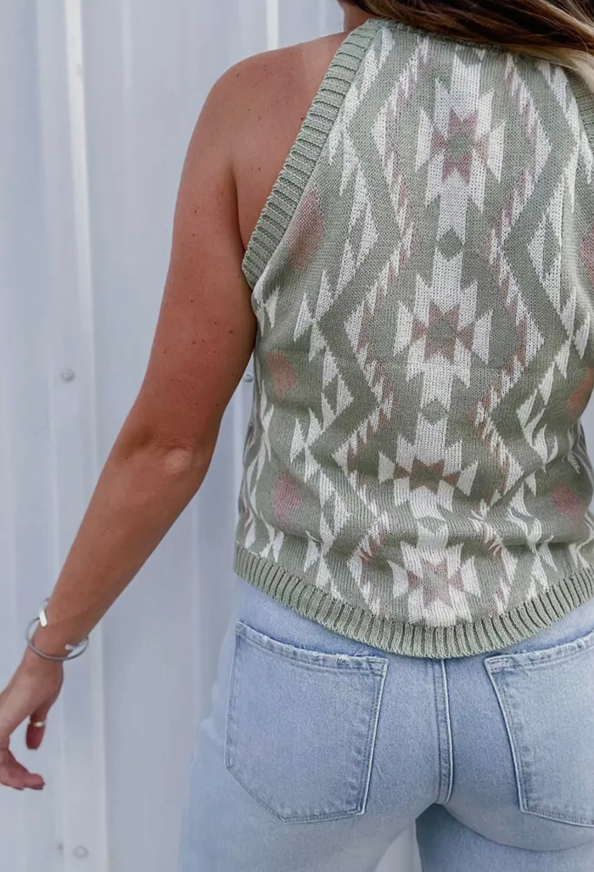 Aztec Sweater Tank