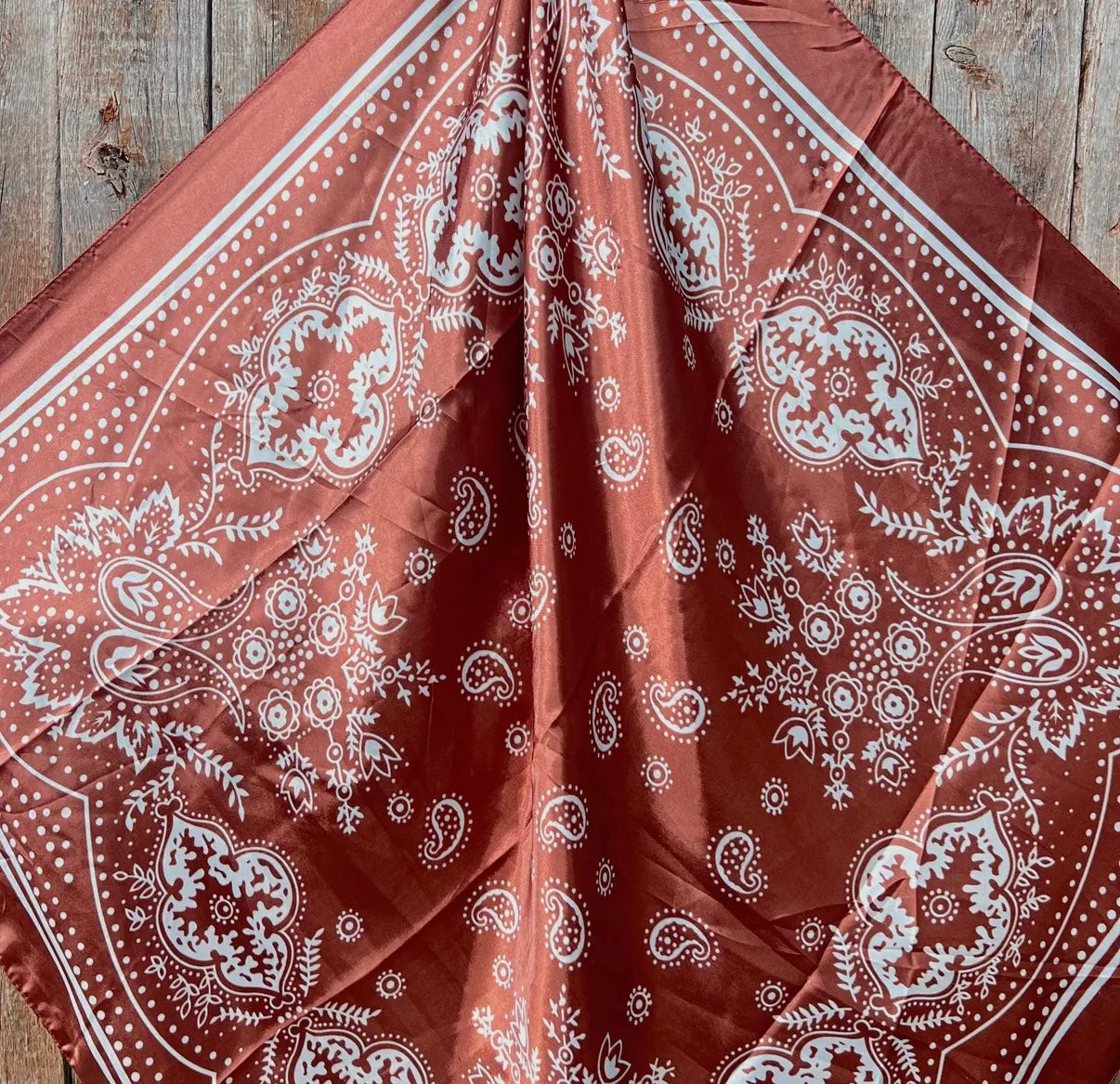 Copper Floral Wild Rag