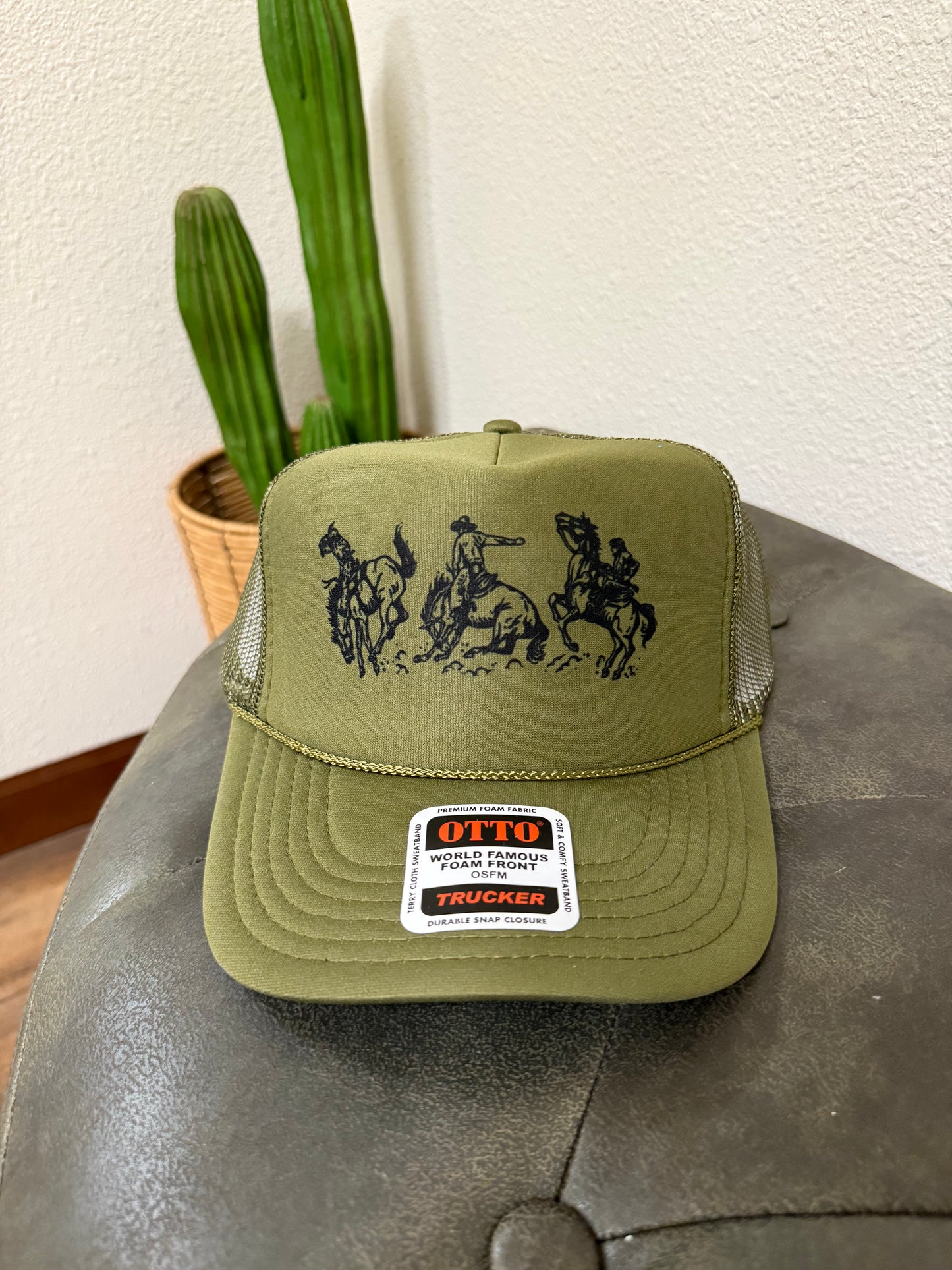 Roping Cowboy Trucker Hat