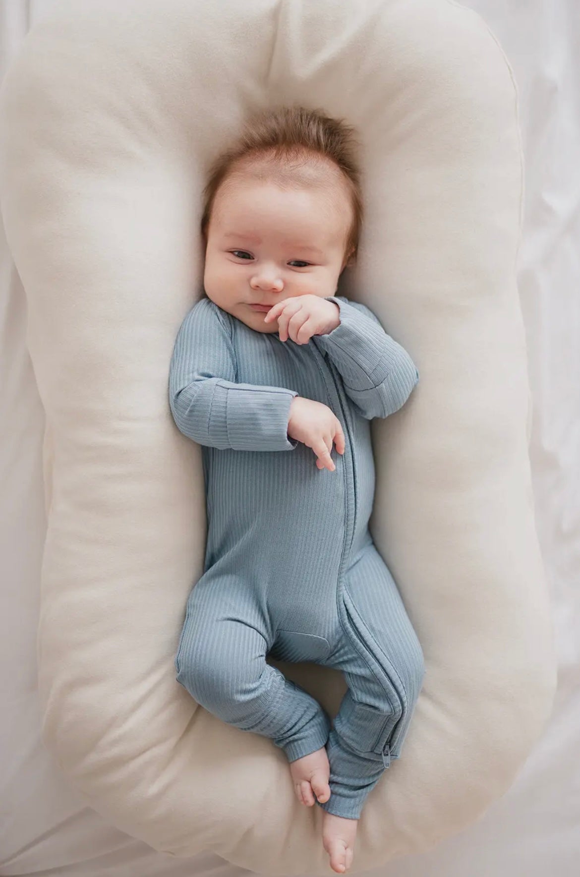 Blue Ribbed Pajama