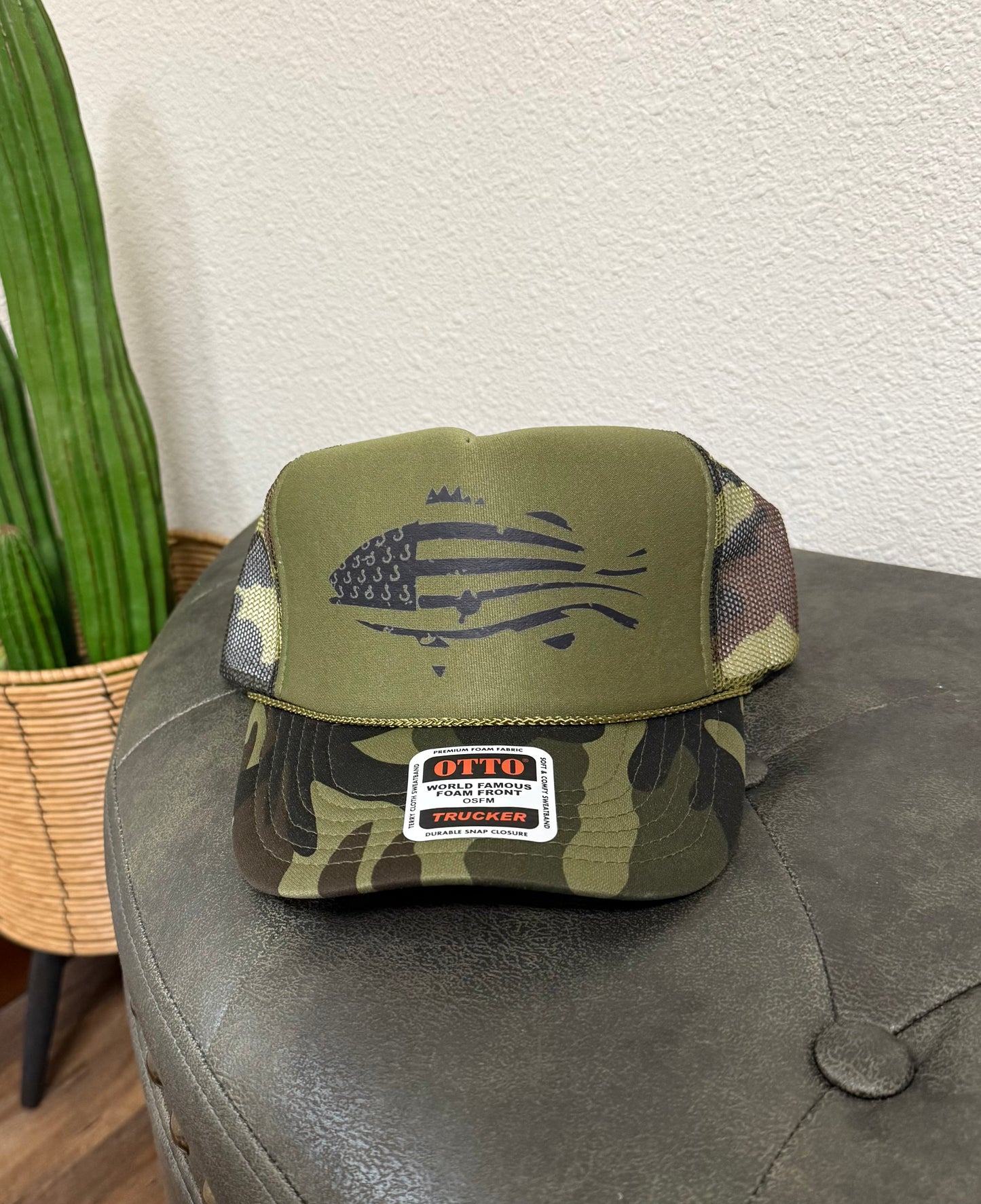 Flag Fish Trucker Hat