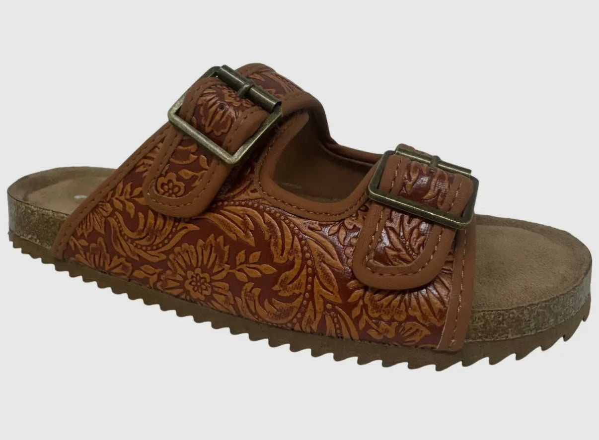 Slip On Sandal-rust