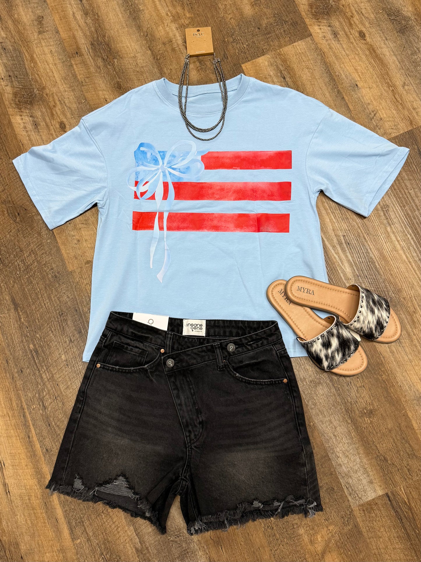 Flag Bow Tee