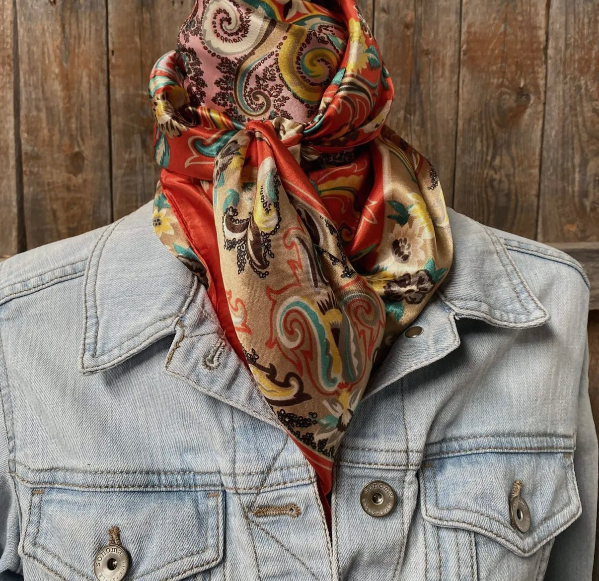 70s Paisley Wild Rag