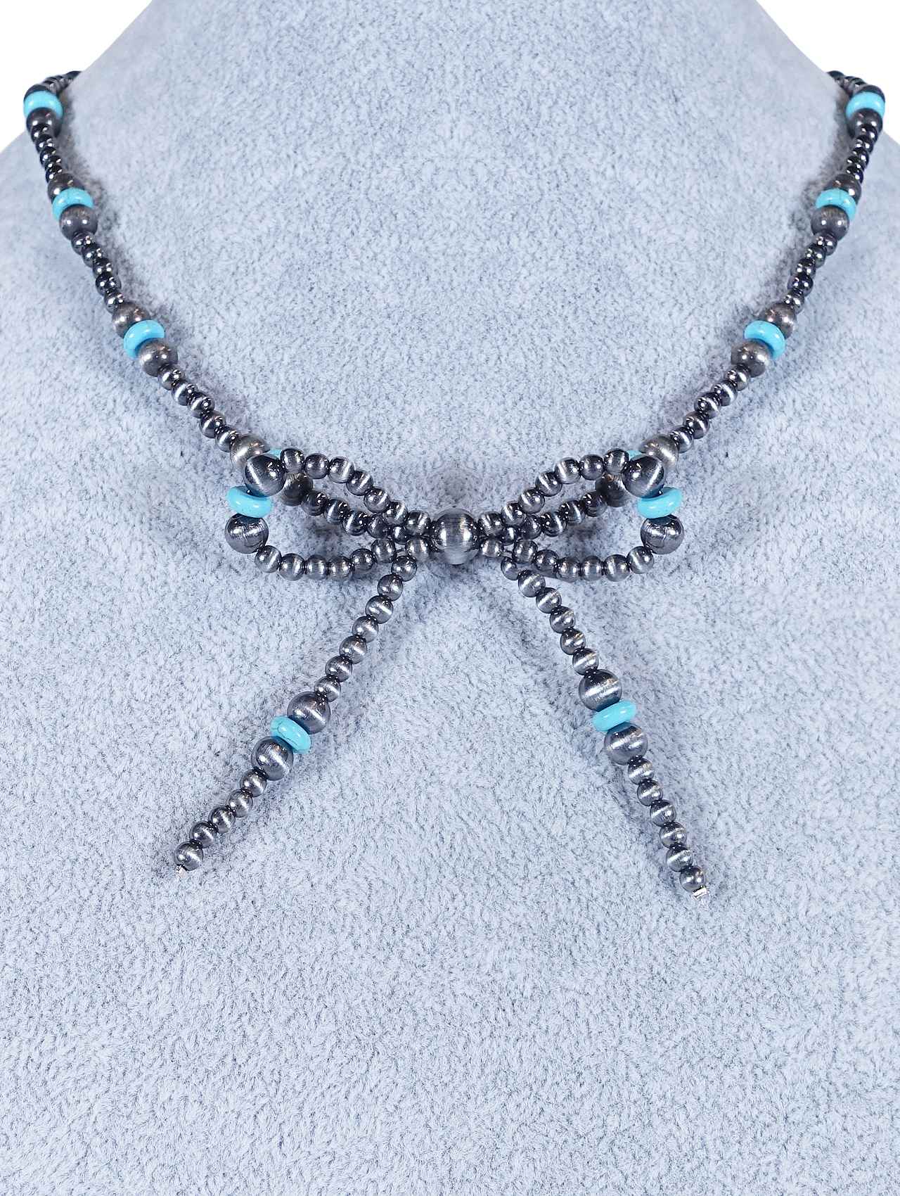Bow Beaded Necklace