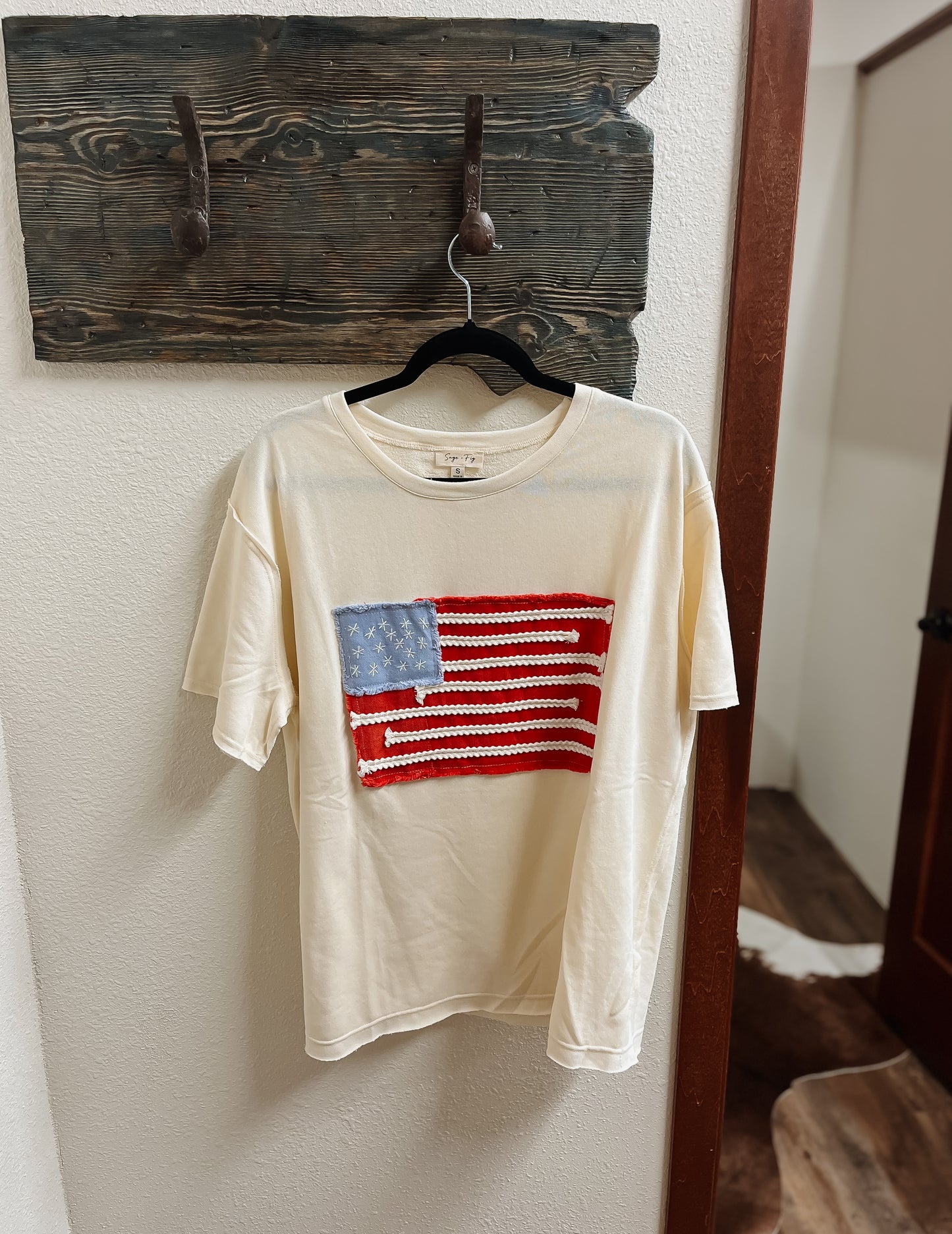 America Flag Oversize Top