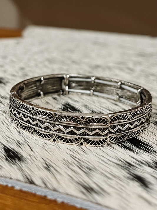 Western Aztec Texture Bracelet