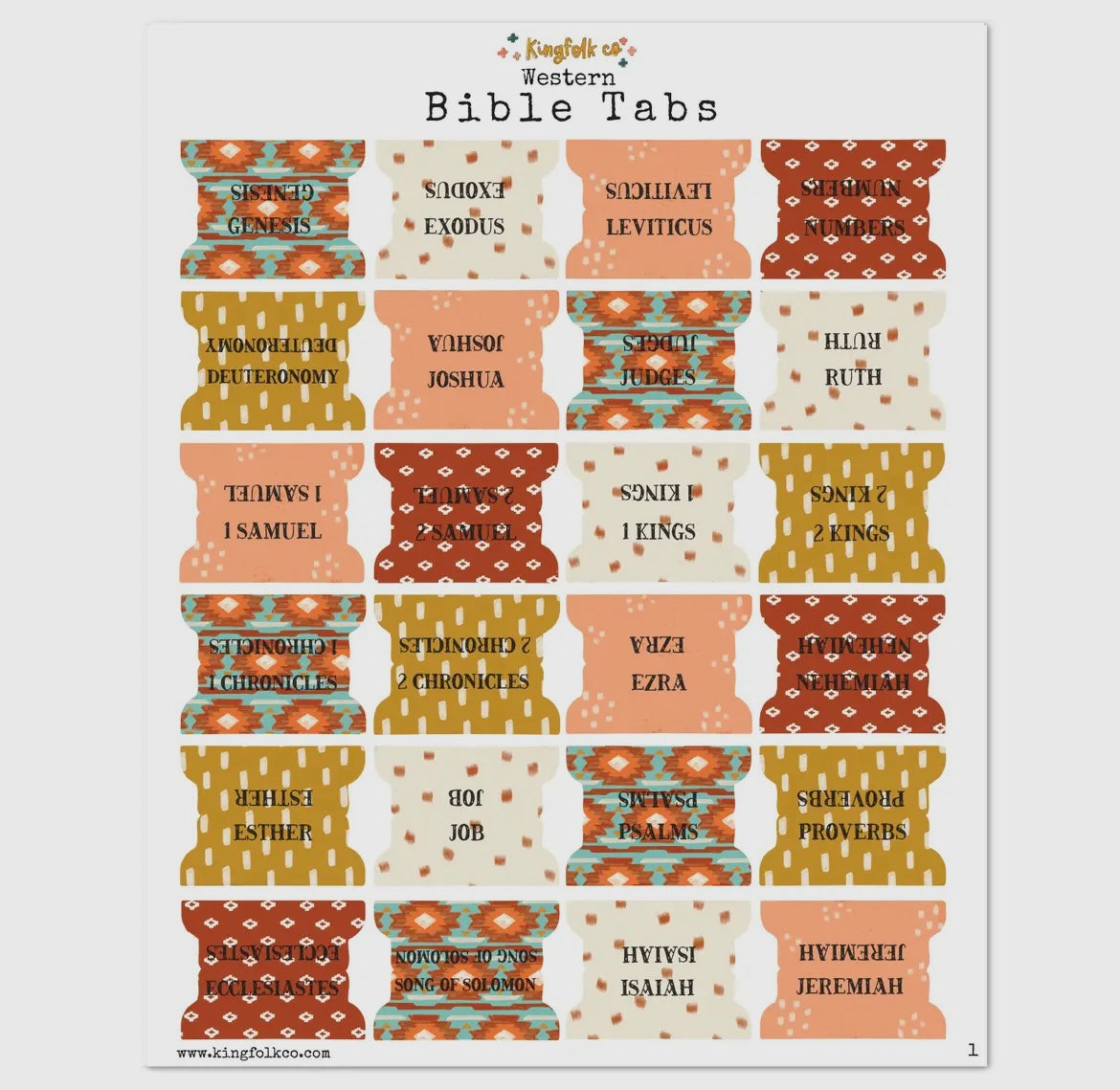 Bible Tabs-Western