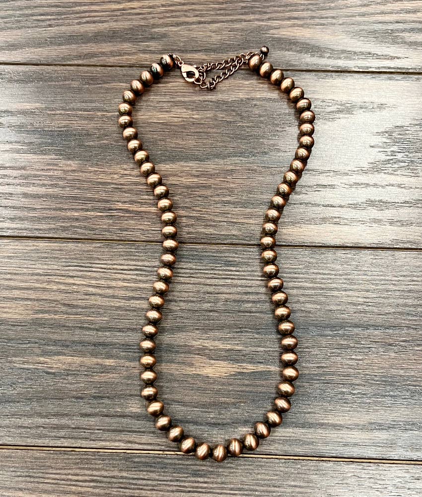 Copper Bead Necklace