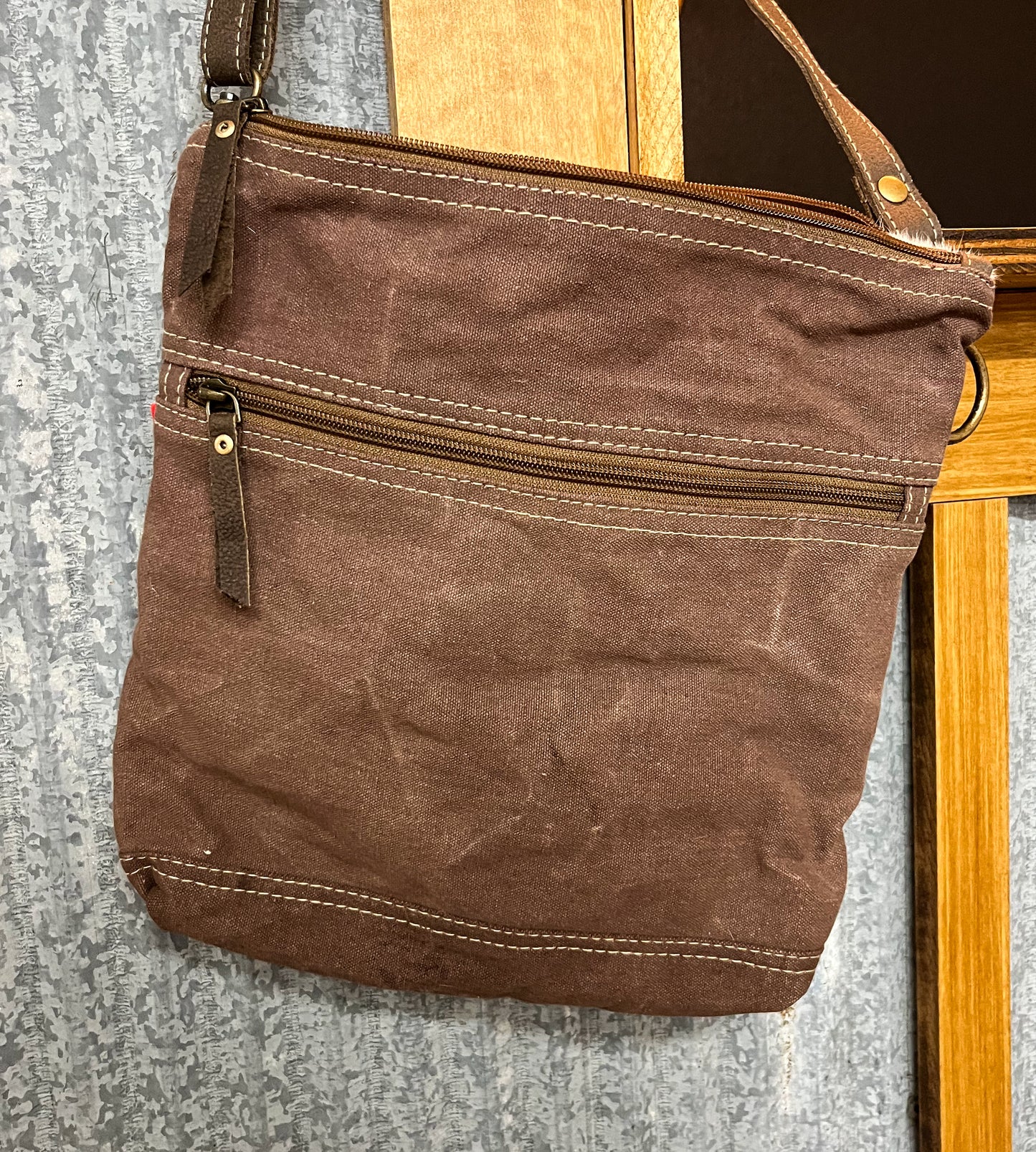 Cowhide/Canvas Bag