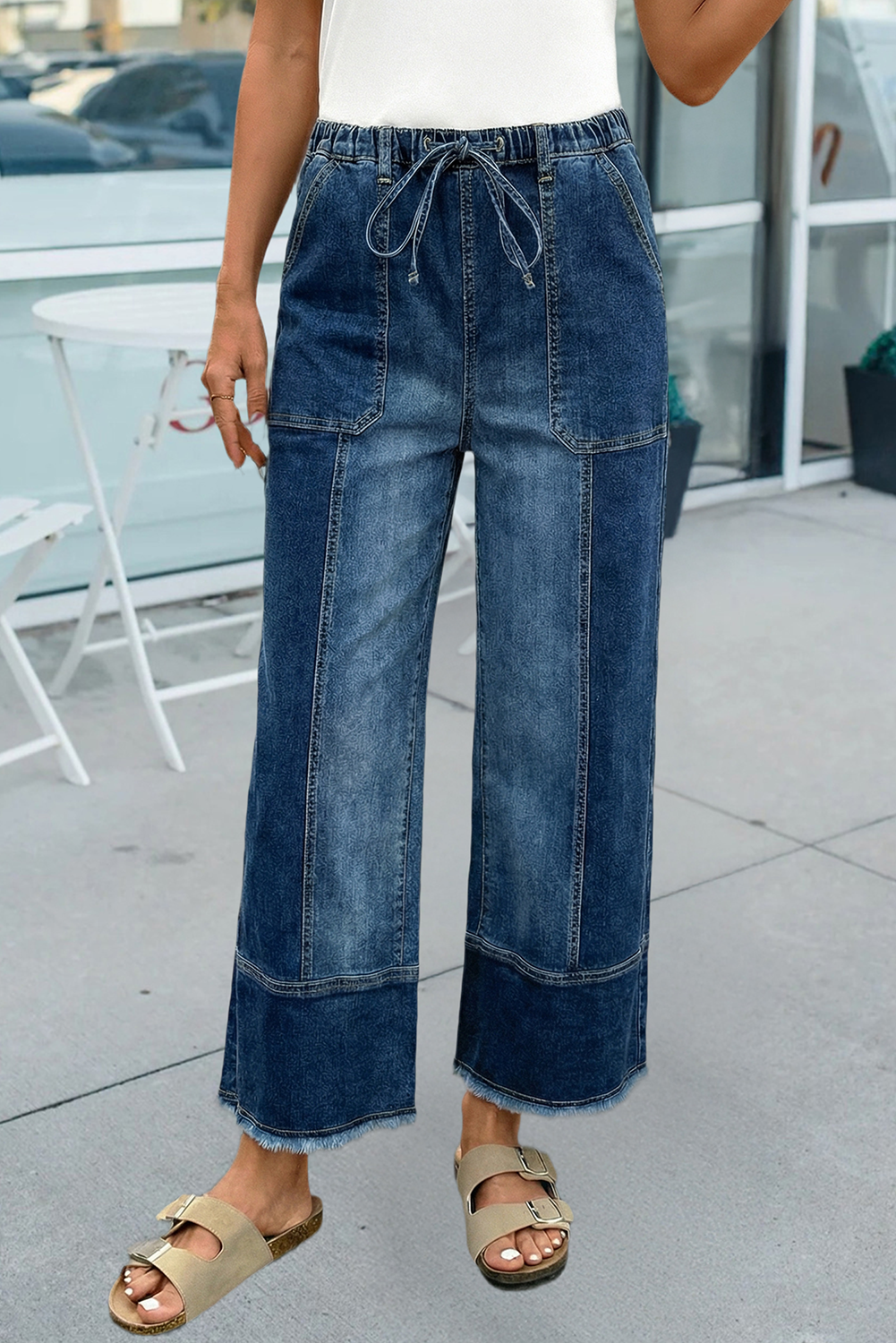Zoey Denim Drawstring Jeans