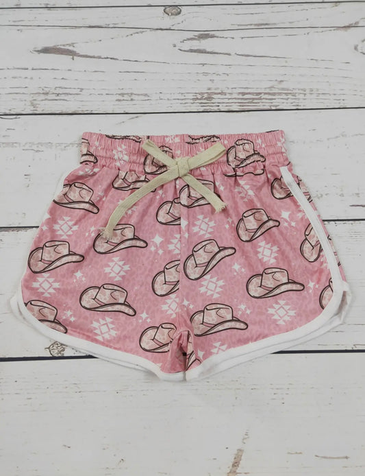 Girls Hat Print Shorts