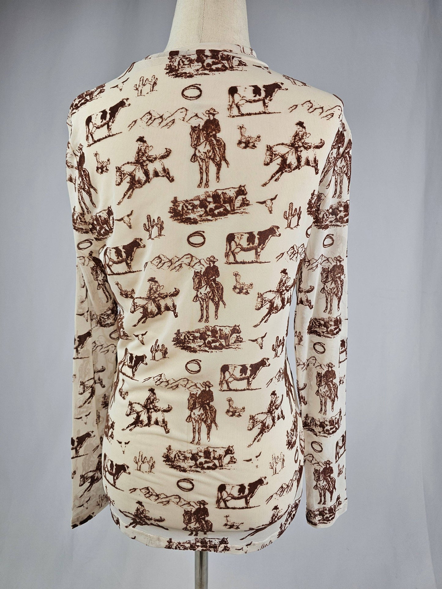 Wild Western Mesh Top