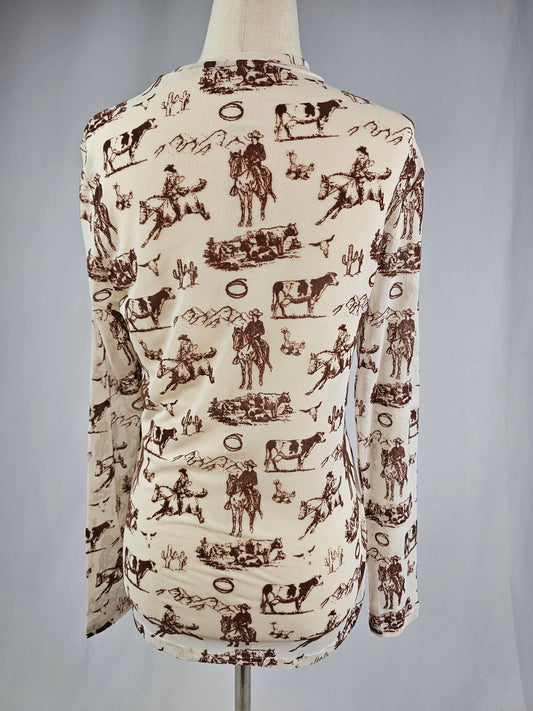 Wild Western Mesh Top