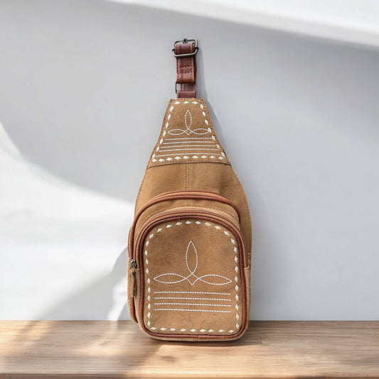 BootStitch Sling bag-tan