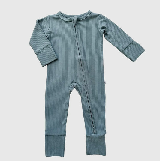 Blue Ribbed Pajama