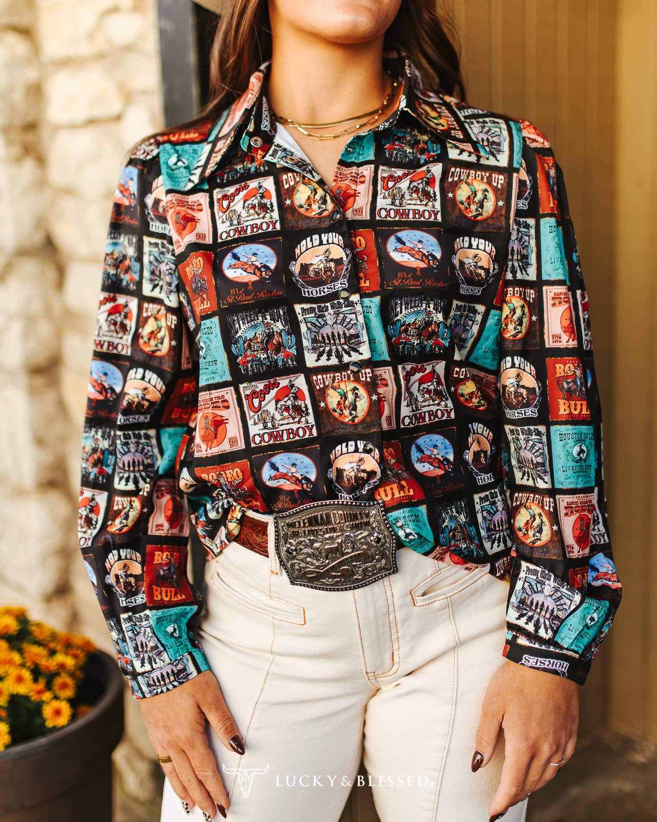 Rodeo Collage Blouse