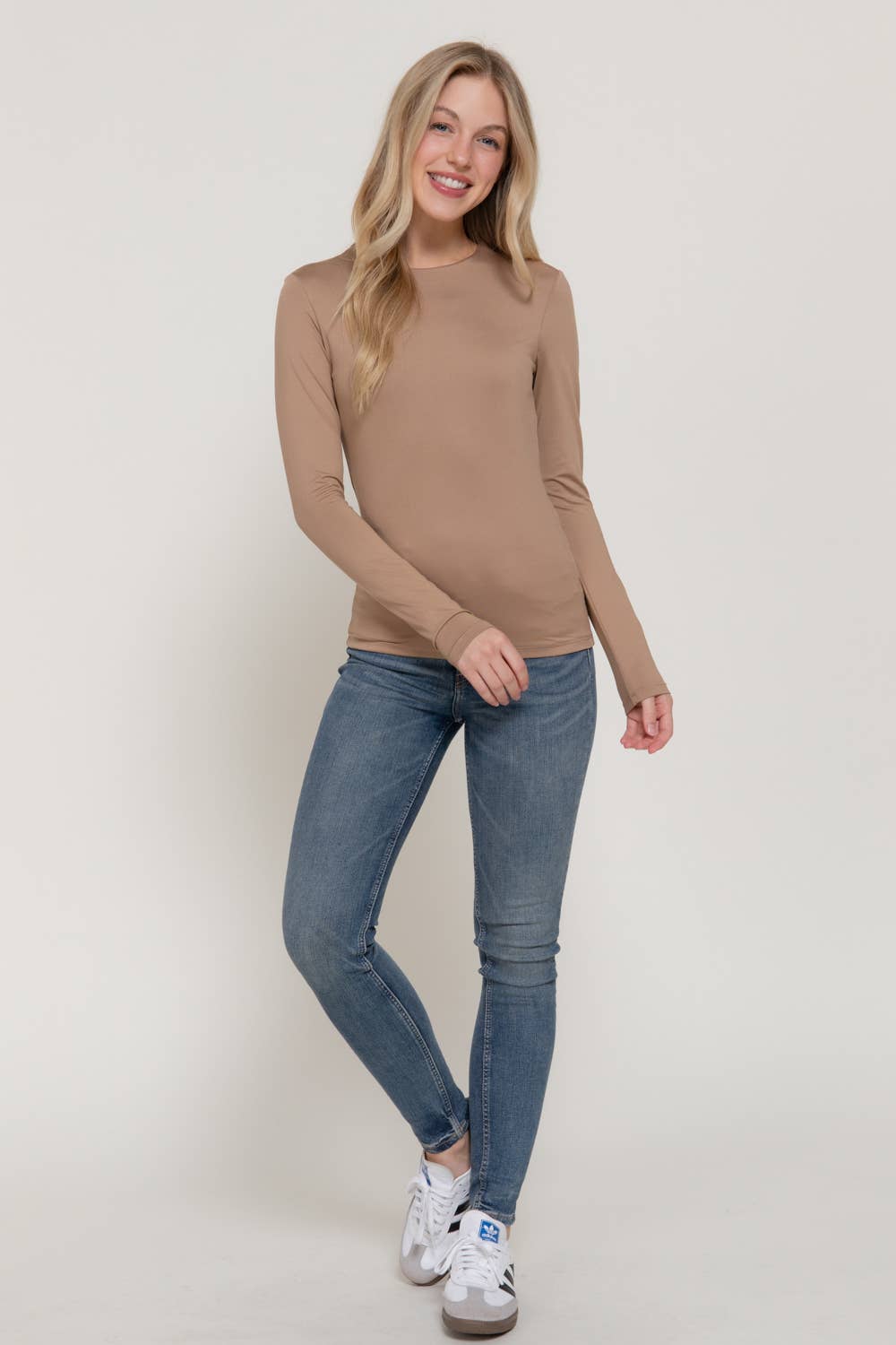 Basic Long Sleeve-Camel