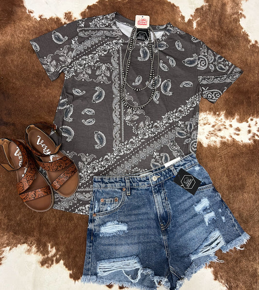 Bandana Print Top