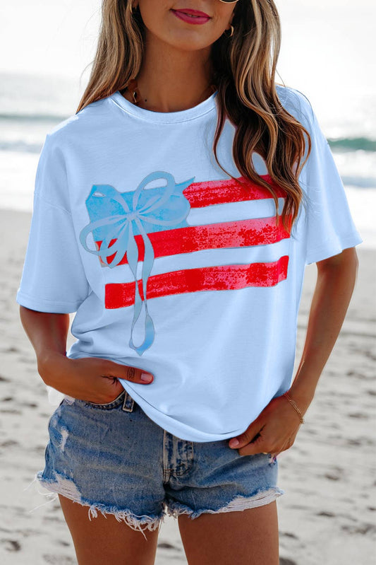 Flag Bow Tee