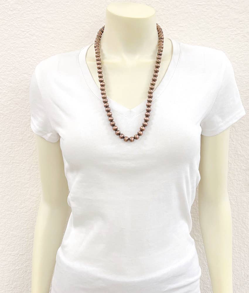 Copper Bead Necklace