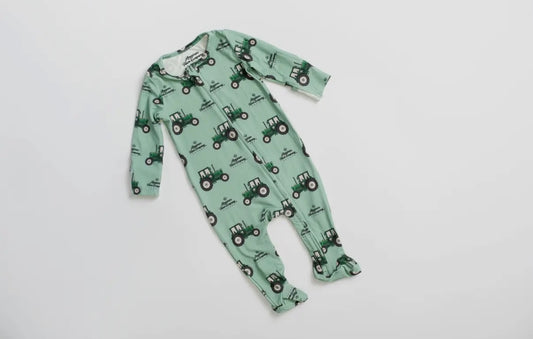 Green Tractor Pajamas