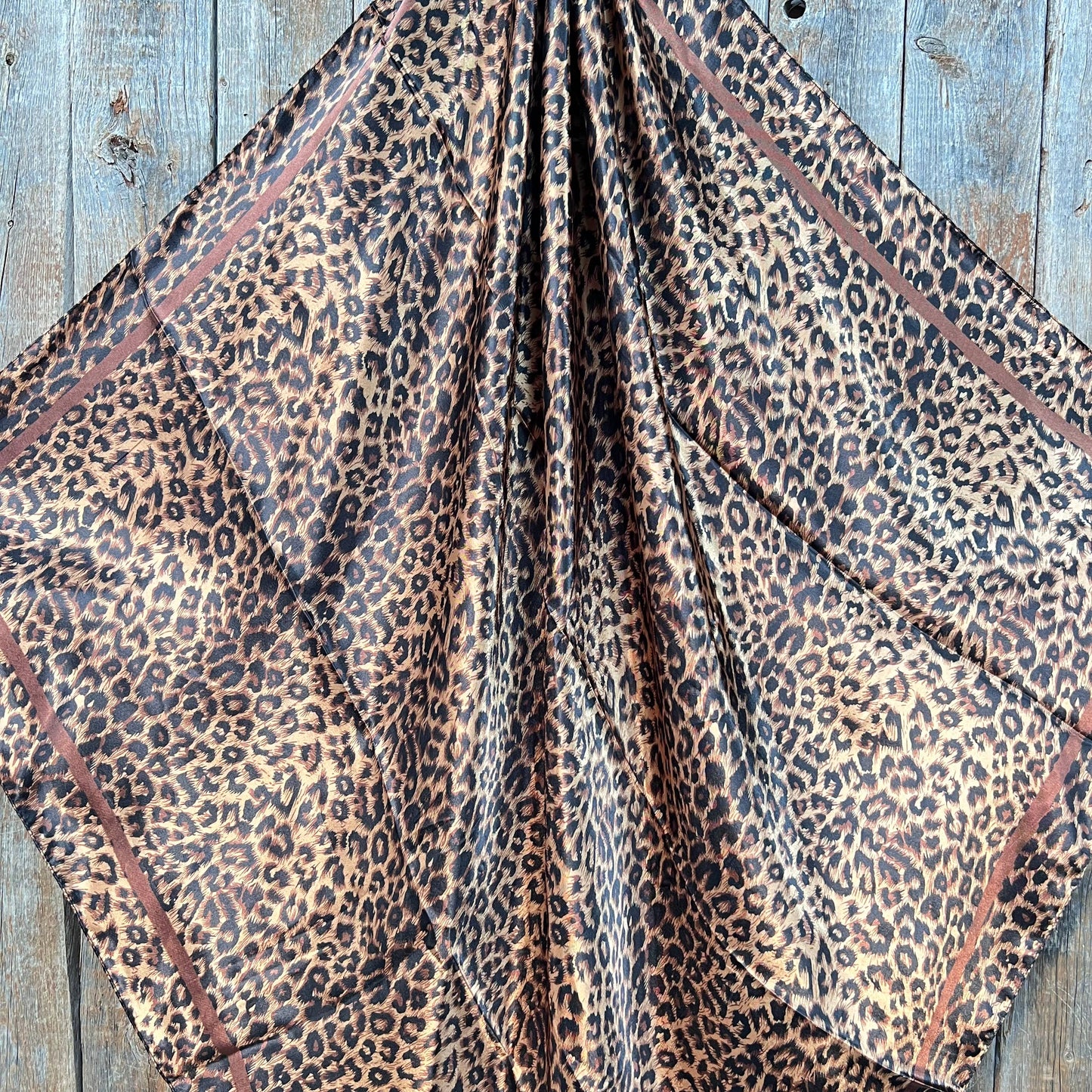 Brown Leopard Wild Rag/Scarf WR169