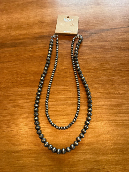 2 Strand Navajo Bead Necklace