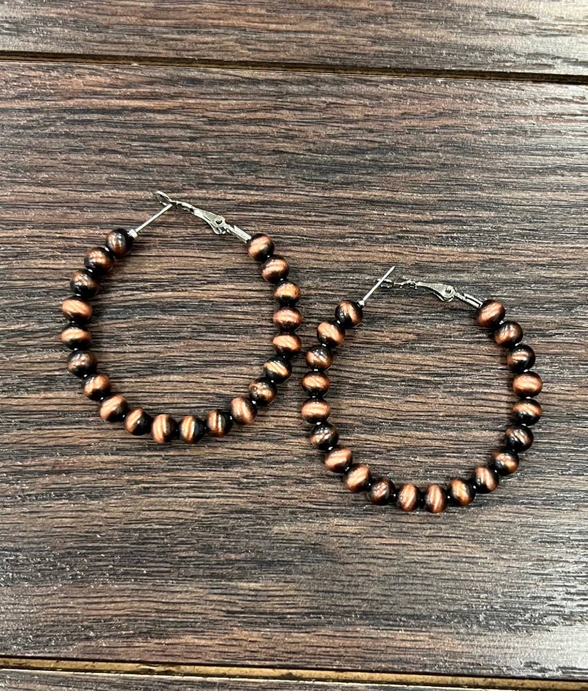 Copper Hoop Earrings
