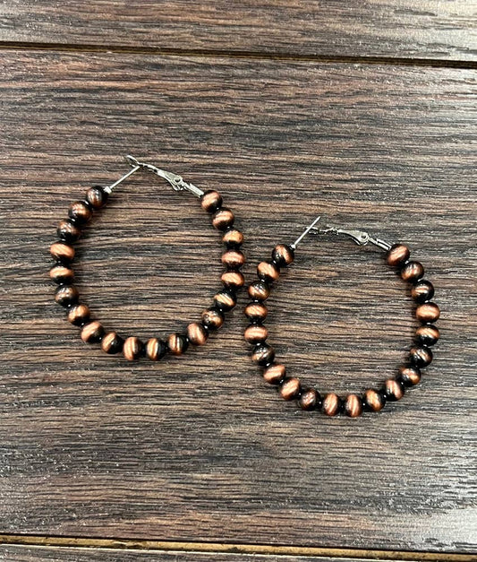 Copper Hoop Earrings