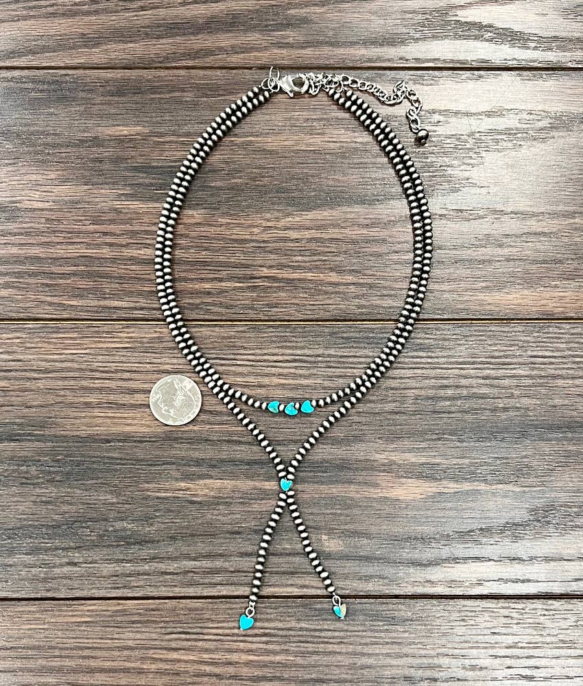 Heart Tassel Necklace