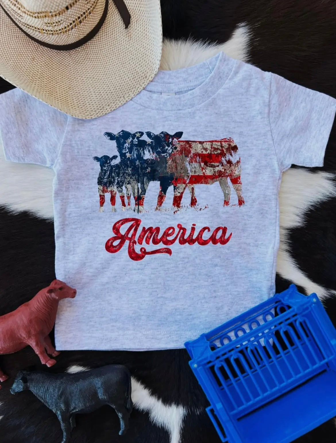 America Cow Tee