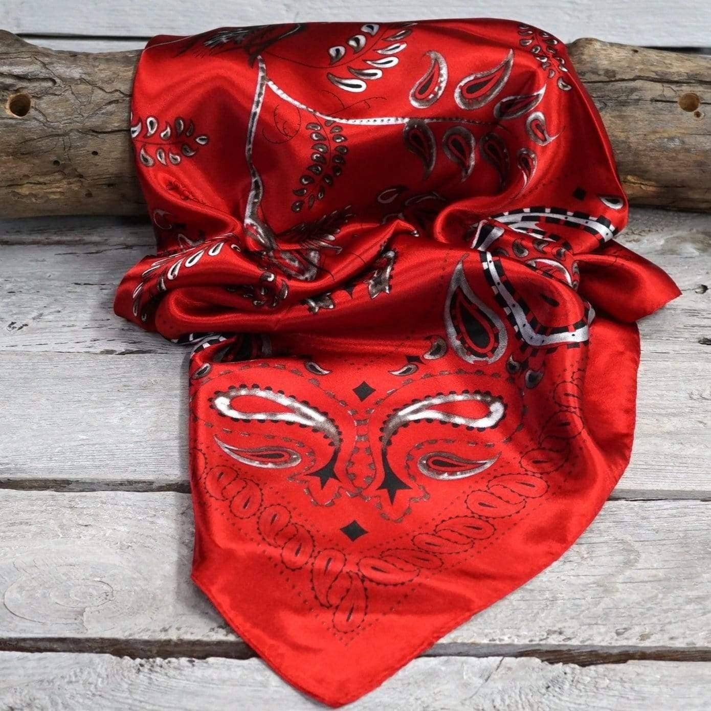Red Paisley Wild Rag